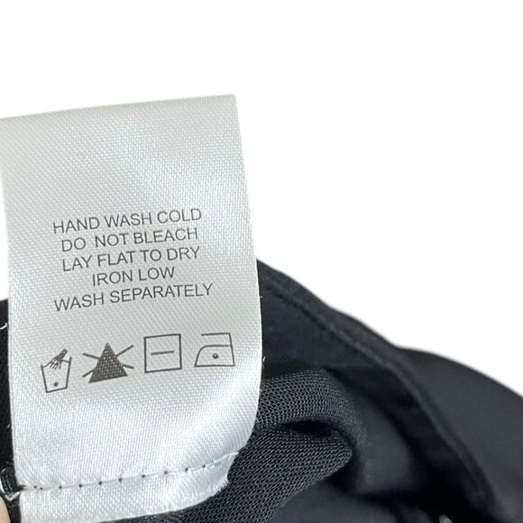 Superdown Brooke Wide Leg Pants Black High Rise Cropped Flowy Women’s Size Large - Picture 12 of 12